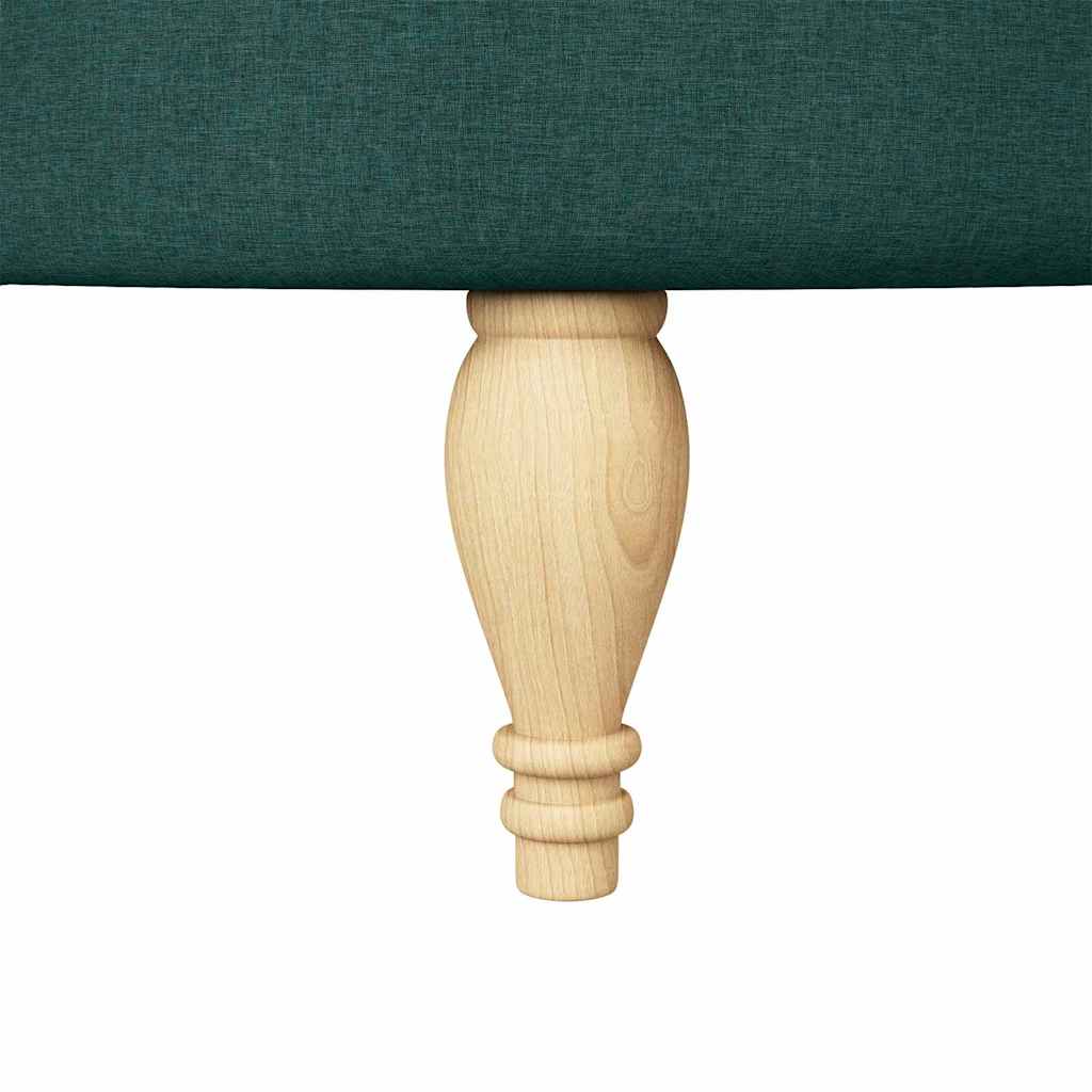 Slipper Stoel Donkergroen 56,5 x 70 x 110 cm Stof