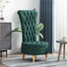 Slipper Stoel Donkergroen 56,5 x 70 x 110 cm Stof