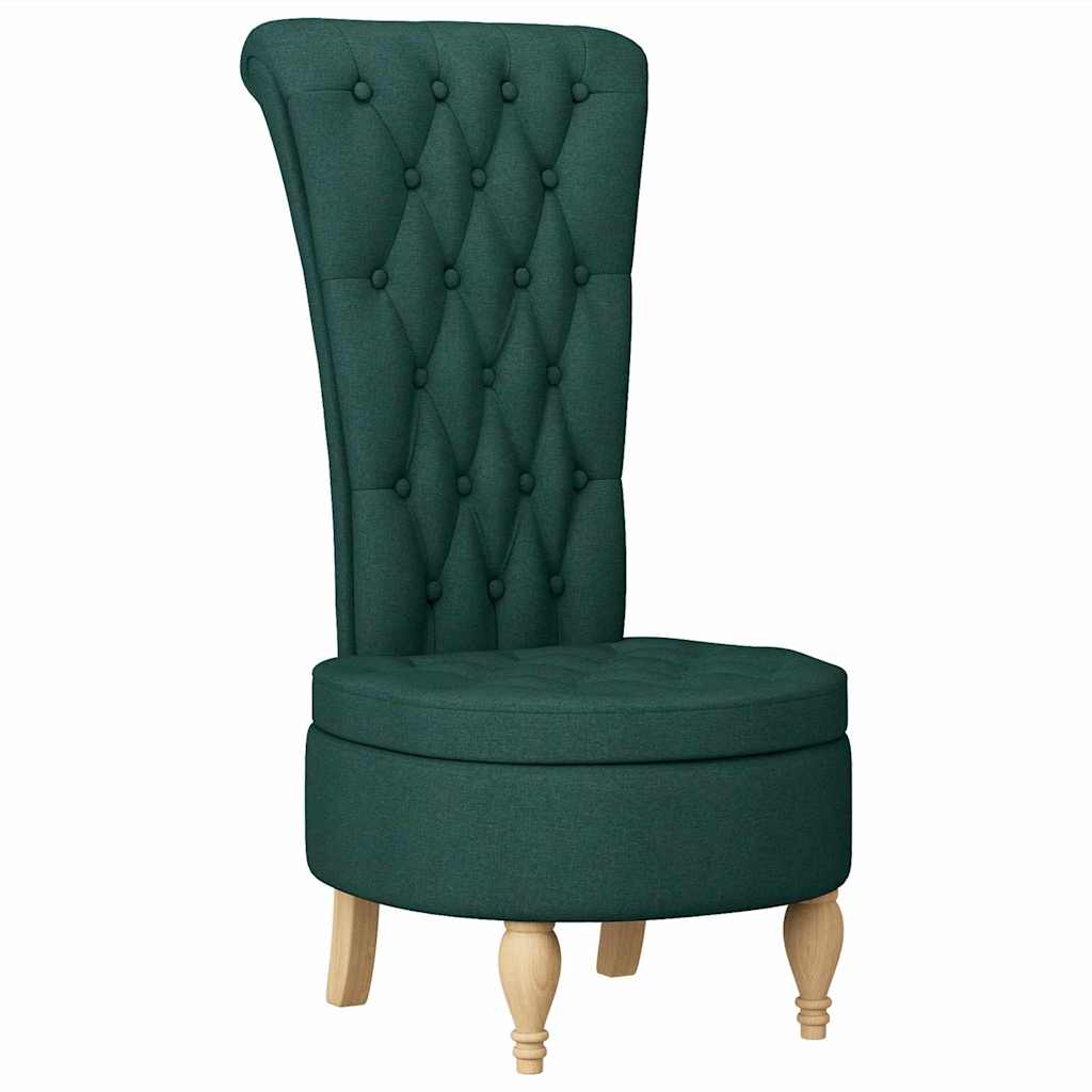 Slipper Stoel Donkergroen 56,5 x 70 x 110 cm Stof