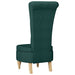 Slipper Stoel Donkergroen 56,5 x 70 x 110 cm Stof