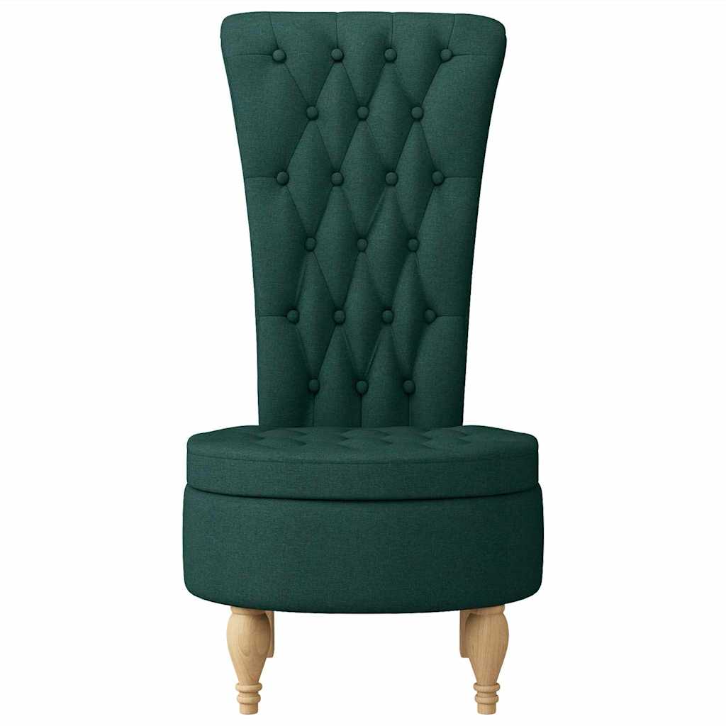 Slipper Stoel Donkergroen 56,5 x 70 x 110 cm Stof