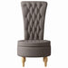 Slipper Stoel Taupe 56,5 x 70 x 110 cm Stof
