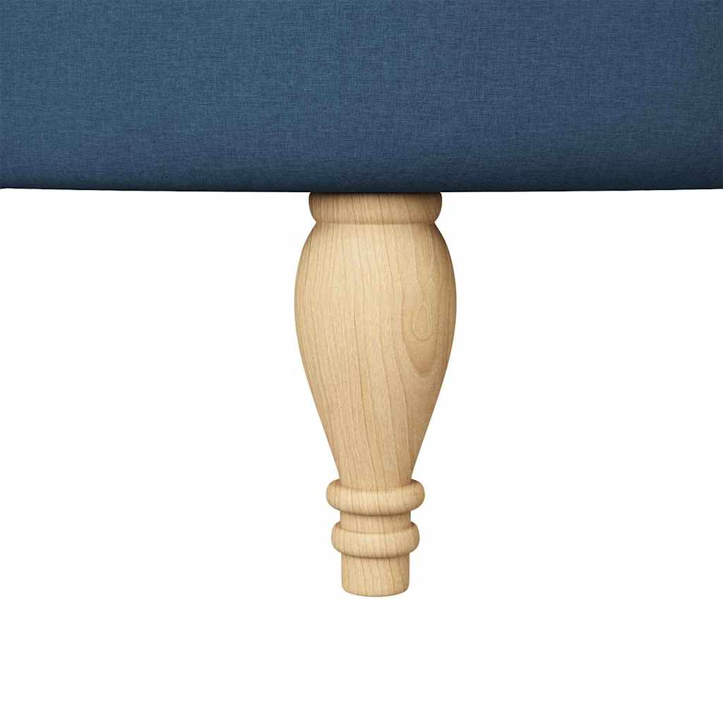 Slipper Stoel Blauw 56,5 x 70 x 110 cm Stof