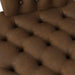 Slipper Stoel Bruin 56,5 x 70 x 110 cm Nep Suede Leer