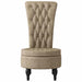 Slipper Stoel Lichtgrijs 56,5 x 70 x 110 cm Nep Suede Leer