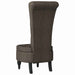 Slipper Stoel Donkergrijs 56,5 x 70 x 110 cm Nep Suede Leer