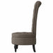 Slipper Stoel Donkergrijs 56,5 x 70 x 110 cm Nep Suede Leer