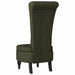 Slipper Stoel Legergroen 56,5 x 70 x 110 cm Nep Suede Leer