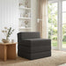 Vouwbare Bankbed Donkergrijs 200 x 70 x 15 cm Stof