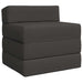 Vouwbare Bankbed Donkergrijs 200 x 70 x 15 cm Stof