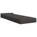 Vouwbare Bankbed Donkergrijs 200 x 70 x 15 cm Stof