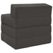 Vouwbare Bankbed Donkergrijs 200 x 70 x 15 cm Stof