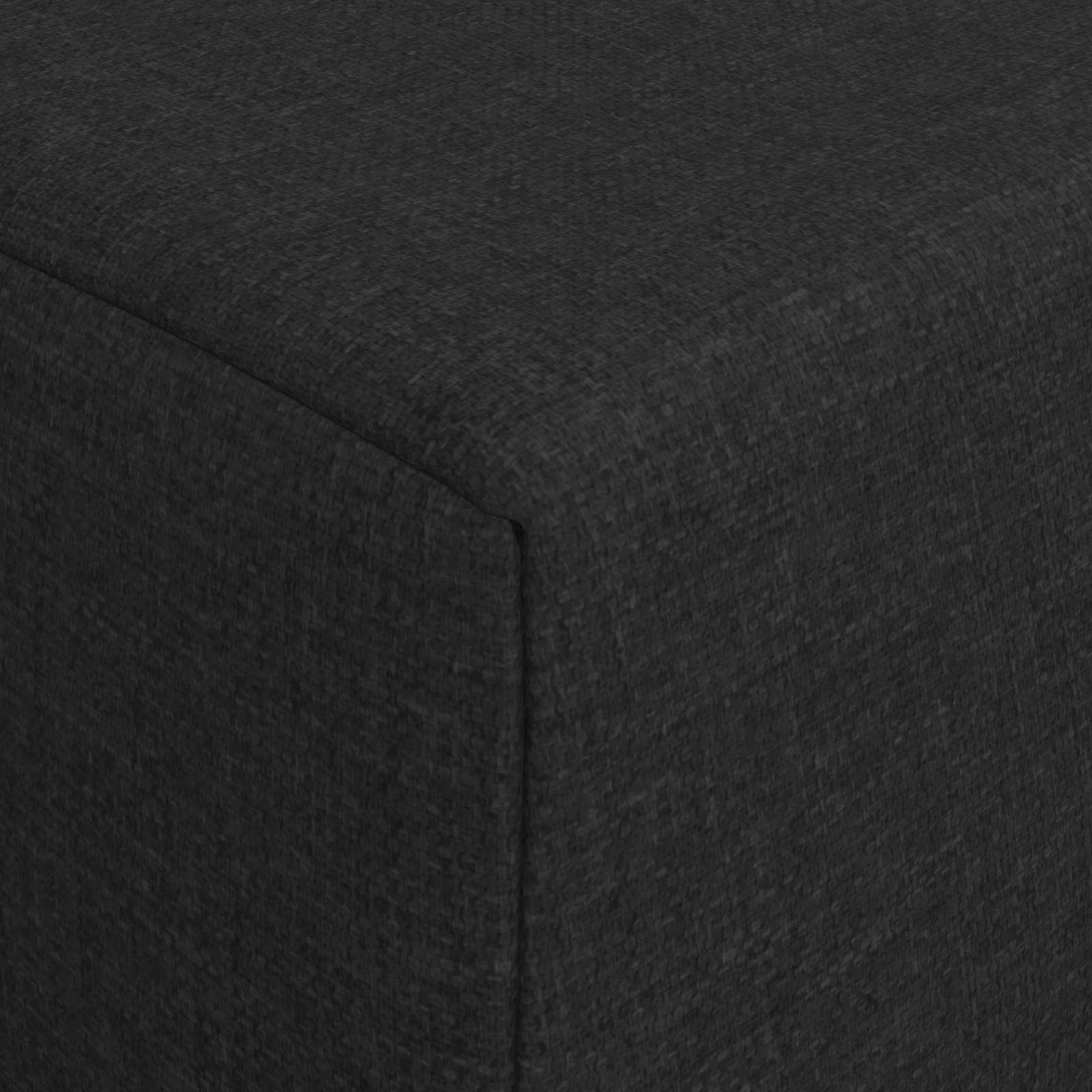 Vouwbare Bankbed Zwart 200 x 70 x 15 cm Stof