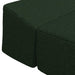 Vouwbare Bankbed Donkergroen 200 x 70 x 15 cm Stof