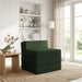 Vouwbare Bankbed Donkergroen 200 x 70 x 15 cm Stof