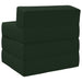 Vouwbare Bankbed Donkergroen 200 x 70 x 15 cm Stof