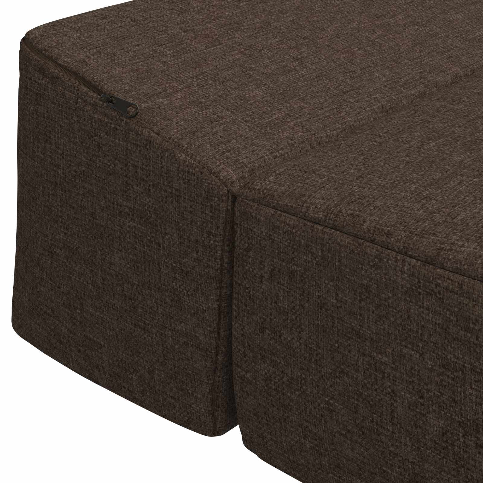 Vouwbare Bankbed Taupe 200 x 70 x 15 cm Stof