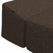 Vouwbare Bankbed Taupe 200 x 70 x 15 cm Stof
