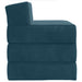 Vouwbare Bankbed Blauw 200 x 70 x 15 cm Fluweel