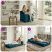 Vouwbare Bankbed Blauw 200 x 70 x 15 cm Fluweel
