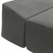 Vouwbare Bankbed Donkergrijs 200 x 70 x 15 cm Fluweel