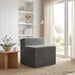 Vouwbare Bankbed Donkergrijs 200 x 70 x 15 cm Fluweel
