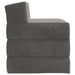 Vouwbare Bankbed Donkergrijs 200 x 70 x 15 cm Fluweel