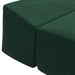 Vouwbare Bankbed Donkergroen 200 x 70 x 15 cm Fluweel