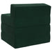 Vouwbare Bankbed Donkergroen 200 x 70 x 15 cm Fluweel