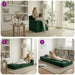 Vouwbare Bankbed Donkergroen 200 x 70 x 15 cm Fluweel