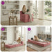 Vouwbare Bankbed Roze 200 x 70 x 15 cm Fluweel