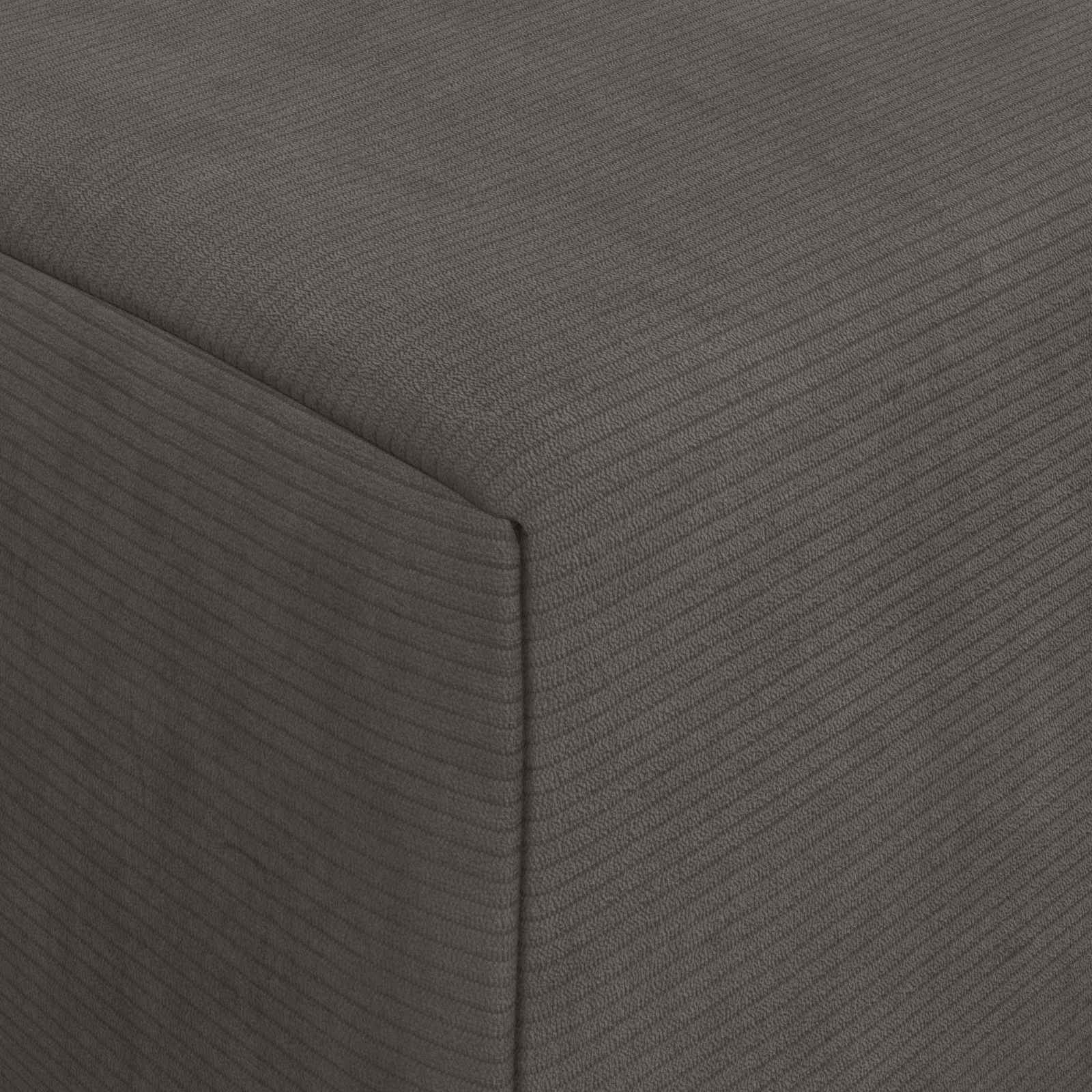 Vouwbare Bankbed Donkergrijs 200 x 70 x 15 cm Katoen Stof