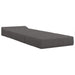 Vouwbare Bankbed Donkergrijs 200 x 70 x 15 cm Katoen Stof