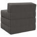 Vouwbare Bankbed Donkergrijs 200 x 70 x 15 cm Katoen Stof