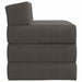 Vouwbare Bankbed Donkergrijs 200 x 70 x 15 cm Katoen Stof
