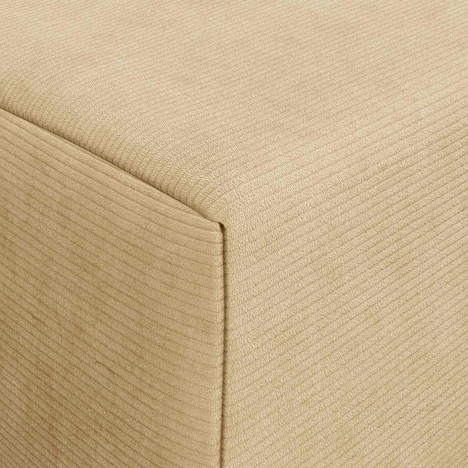 Vouwbare Bankbed Lichtgroen Grijs 200 x 70 x 15 cm Katoen Stof