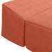 Vouwbare Bankbed Rood-oranje 200 x 70 x 15 cm Katoen Stof