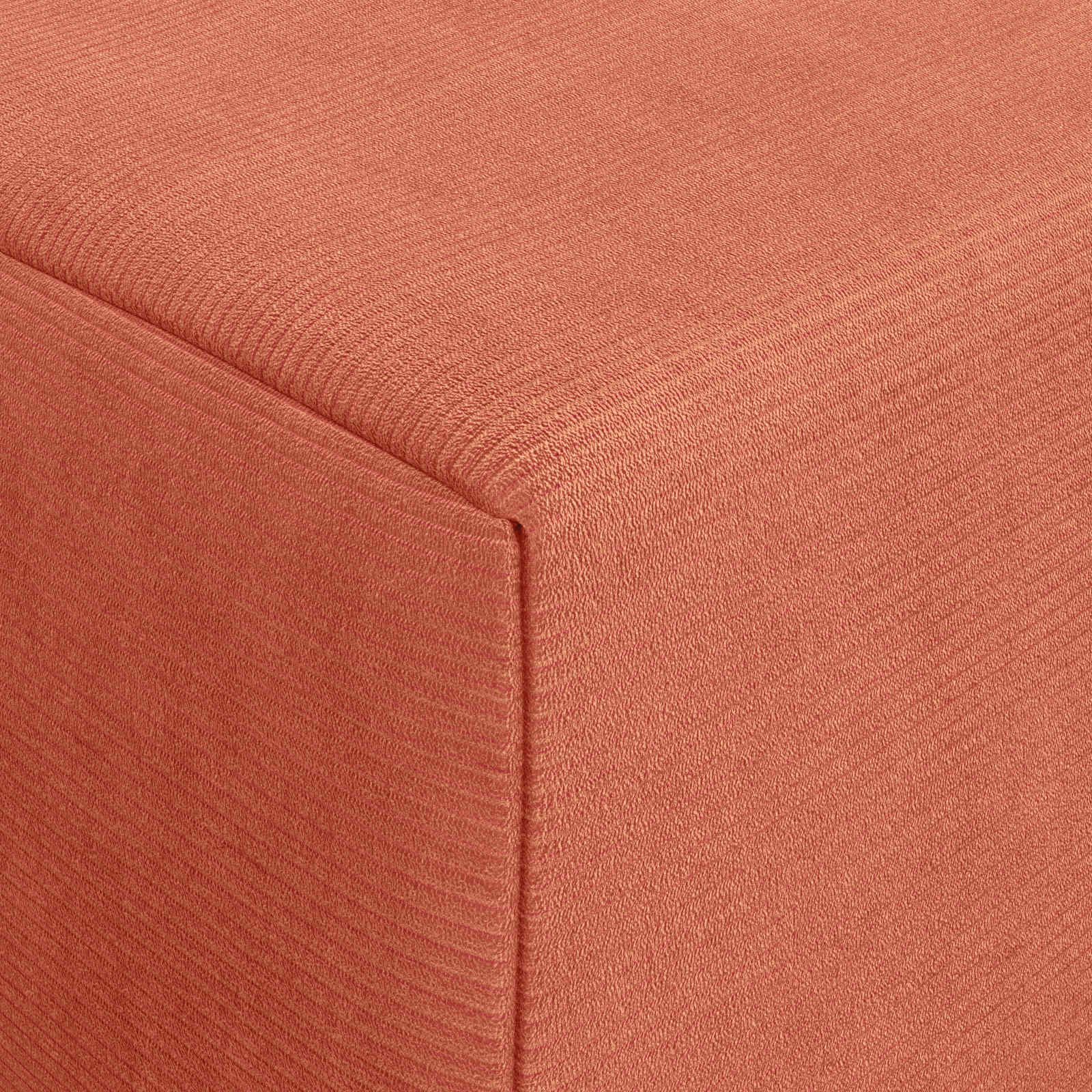 Vouwbare Bankbed Rood-oranje 200 x 70 x 15 cm Katoen Stof