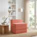 Vouwbare Bankbed Rood-oranje 200 x 70 x 15 cm Katoen Stof