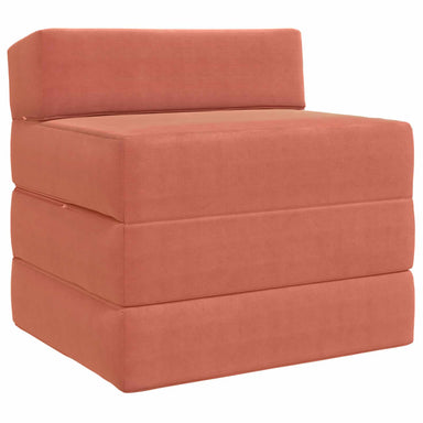 Vouwbare Bankbed Rood-oranje 200 x 70 x 15 cm Katoen Stof