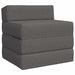 Vouwbare Bankbed Lichtgrijs 200 x 70 x 10 cm Stof