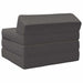 Vouwbare Bankbed Lichtgrijs 200 x 70 x 10 cm Stof