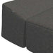 Vouwbare Bankbed Donkergrijs 200 x 70 x 10 cm Stof
