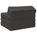 Vouwbare Bankbed Donkergrijs 200 x 70 x 10 cm Stof