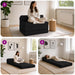 Vouwbare Bankbed Zwart 200 x 70 x 10 cm Stof
