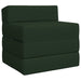 Vouwbare Bankbed Donkergroen 200 x 70 x 10 cm Stof