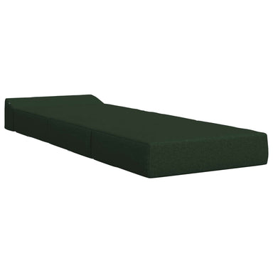 Vouwbare Bankbed Donkergroen 200 x 70 x 10 cm Stof
