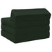 Vouwbare Bankbed Donkergroen 200 x 70 x 10 cm Stof