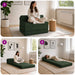 Vouwbare Bankbed Donkergroen 200 x 70 x 10 cm Stof
