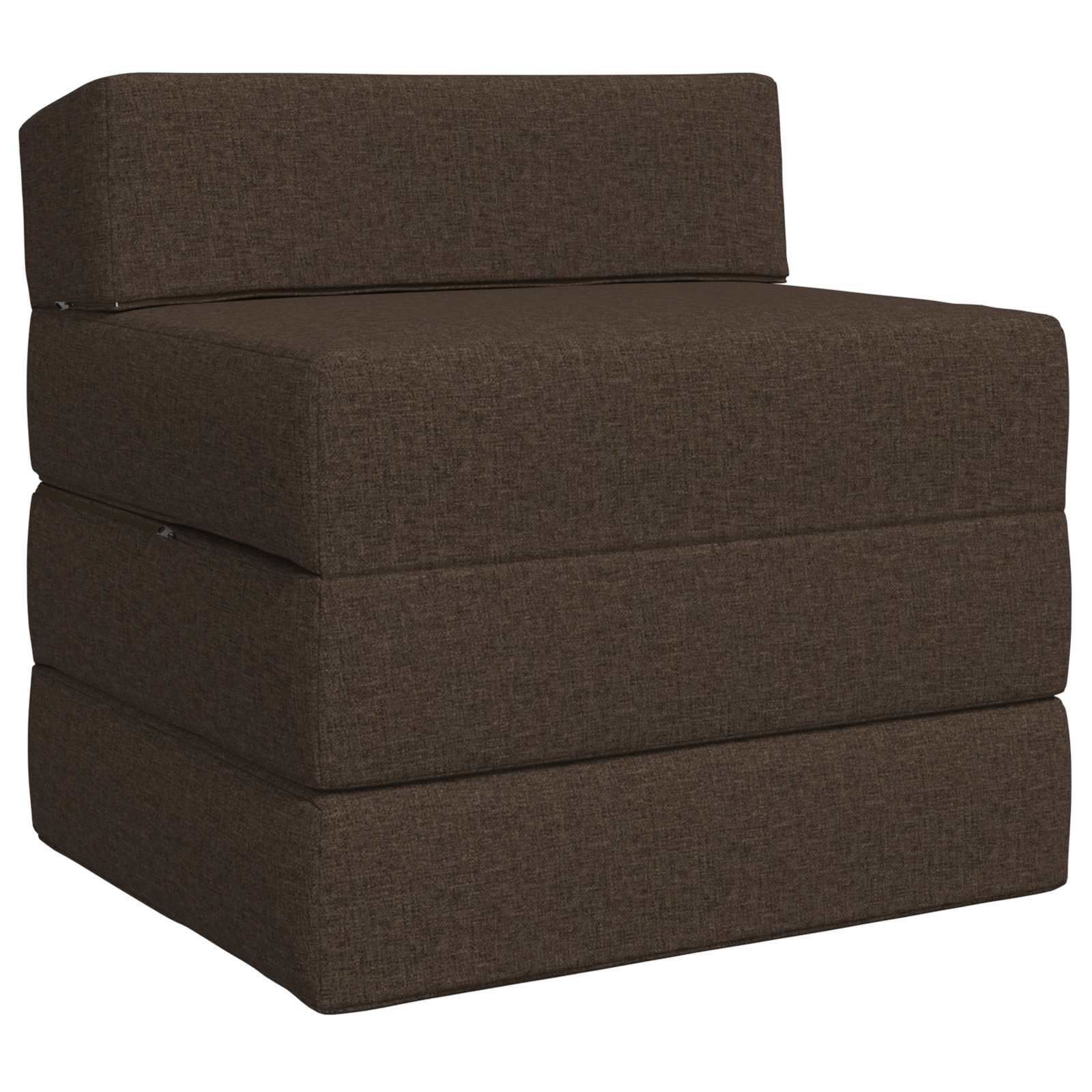 Vouwbare Bankbed Taupe 200 x 70 x 10 cm Stof